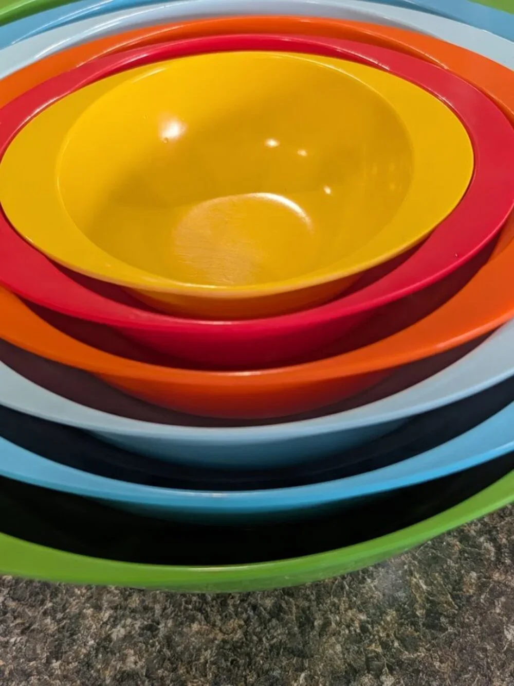 Vintage Crate & Barrel Zak! Designs colorful nesting bowls